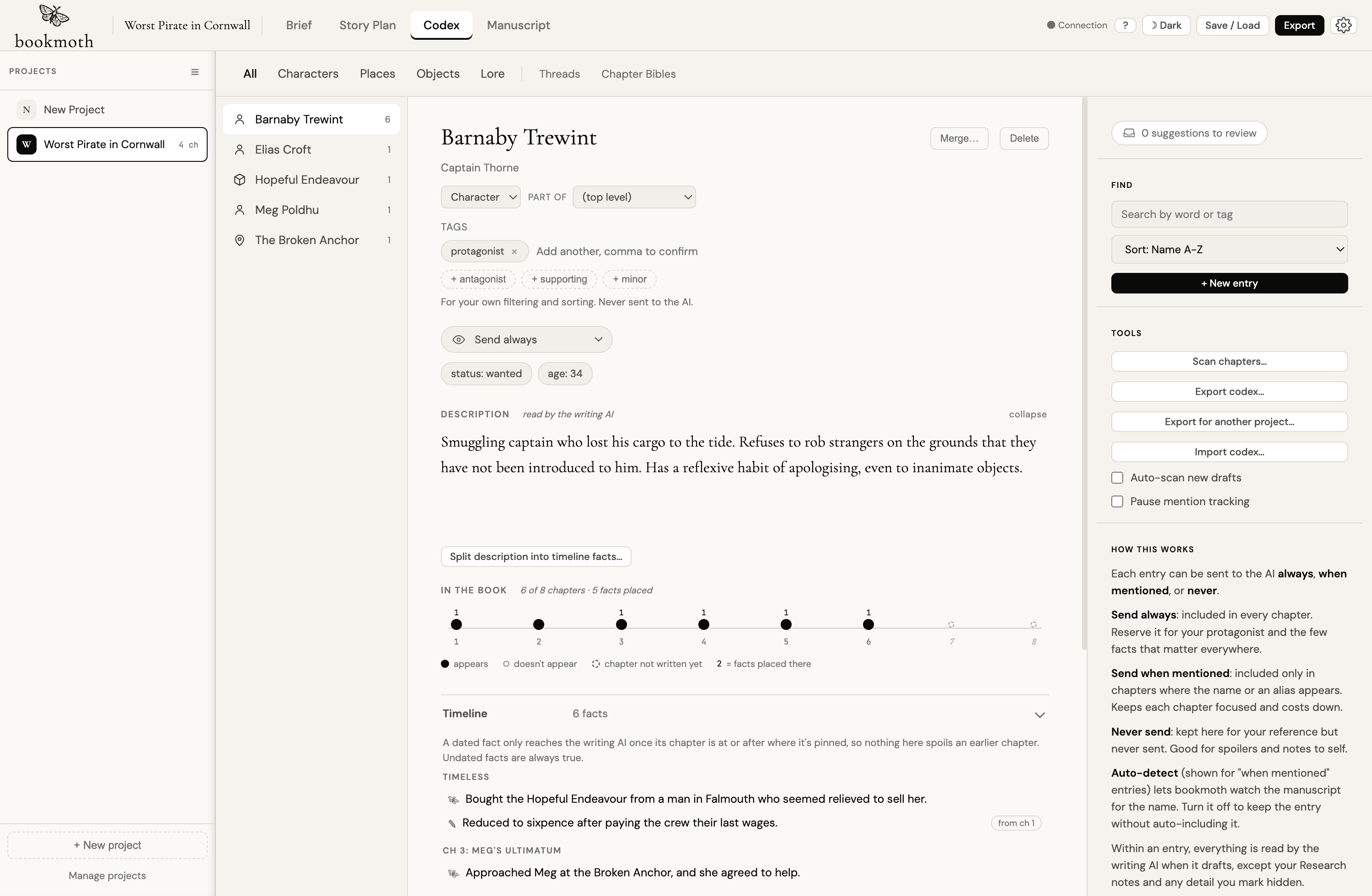The Codex toolbar with the two project-wide toggles